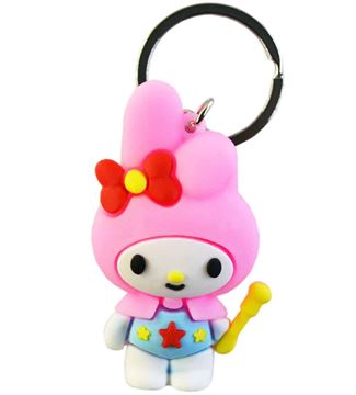 Брелок 25-1-487-17 резин с ручкой Зайчик (198)