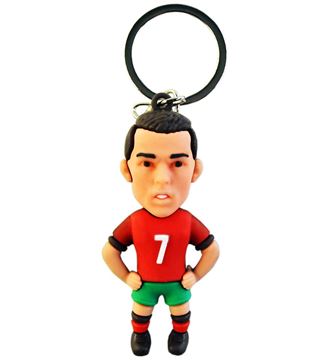 Брелок 25-1-487-5 резин с ручкой Футболист (151)