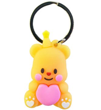 Брелок 25-1-487-6 резин с ручкой Мишка с сердцем (201)