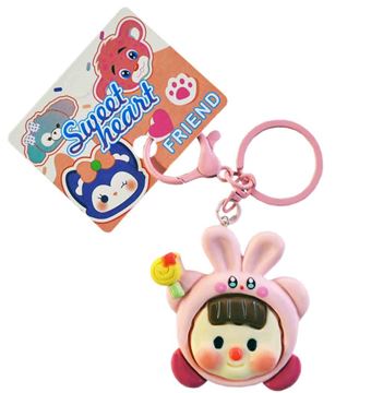 Брелок 25-1-488-13 пласт односторонний с ручкой Малыш с леденцом (199)