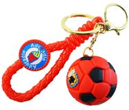 Брелок 25-1-489-2 резин с ручкой свет Мяч ф …