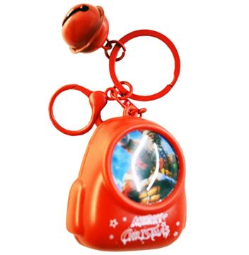 Брелок 25-1-490-7 пласт с колокольчиком свет. Merry Christmas (150)