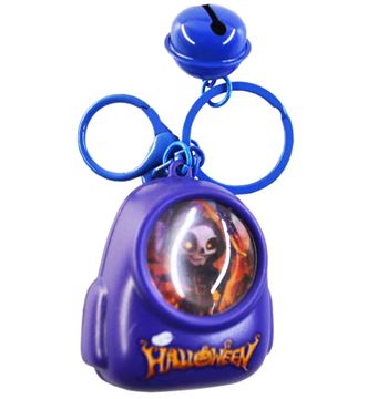 Брелок 25-1-490-8 пласт с колокольчиком светящийся HLW (151)