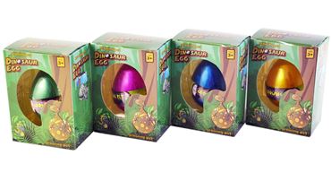 Животные в яйце ср. инд.уп.Динозавр (растёт в воде) 25-1-506-3 (12шт.в уп.) (288)