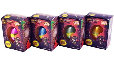 Животные в яйце ср. инд.уп.Динозавр (растёт в воде) 25-1-506-4 (12шт.в уп.) (288)