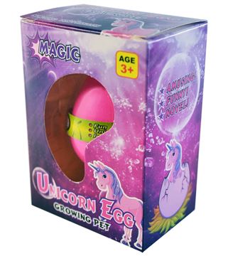 Животные в яйце ср. инд.уп.Единорог (растёт в воде) 25-1-506-8 (12шт.в уп.) (288)