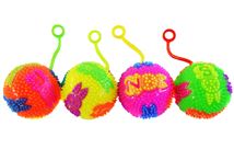 Мяч на резинке свет заяц 6,5см. 25-1-16-1 ( …