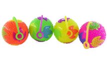 Мяч на резинке свет лист 6,5см. 25-1-16-8 ( …