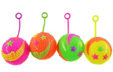 Мяч на резинке свет месяц 6,5см. 25-1-16-4 (24шт.в уп.) (576)