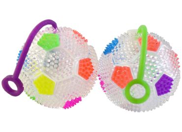 Мяч на резинке свет футбол 6,5см. 25-1-16-9 (24шт.в уп.) (576)