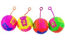 Мяч на резинке свет цифры 7,5см. 25-1-17-2 …