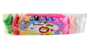 Набор пластилина 6601-2 12цветов 12шт. 80гр. (300)