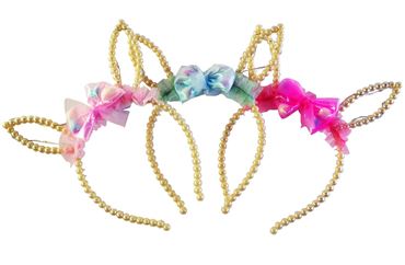 Ободок Уши зайца жемчуг свет 25-1-431 (600)