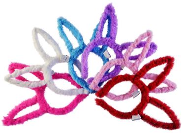 Ободок Уши зайца свет 6цветов 25-1-429 (600)