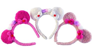 Ободок Уши мышки свет 3цвета 25-1-433 (600)
