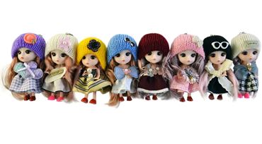 Подвеска кукла 4цвета (12шт.в уп.) 25-1-495 (300)