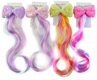 Заколка-косичка с бантиком для девочек 4цве …