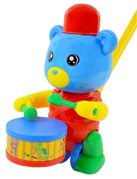 Каталка 0357 мишка с барабаном (72)