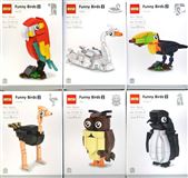 Конструктор 1019A DS птицы 6видов (6шт.в уп …