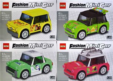 Конструктор 629 DS машина 4вида (4шт.в уп.) (96)