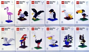 Конструктор 692C DS птицы 12видов (12шт.в уп.) (384)