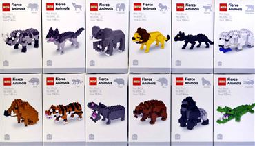 Конструктор 696C DS животные 12видов (12шт.в уп.) (384)