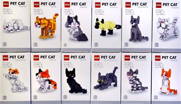 Конструктор 698C DS кошки 12видов (12шт.в уп.) (384)