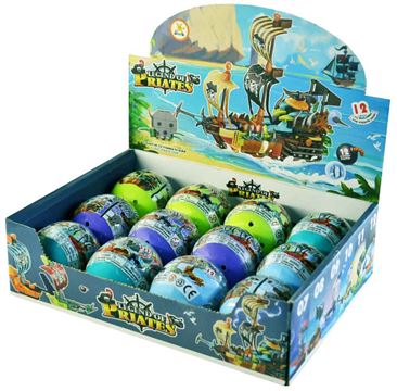 Конструктор SM194A SM Пираты в яйце 12видов (12шт.в уп.) (720)