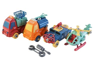 Набор машин 666-132 (конструктор) 4шт. (60)