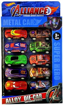 Набор машин 828-C10 AV металл 10шт. (168)