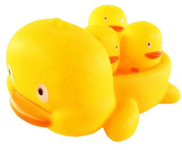 Набор резиновых игрушек 645 уточки 4шт. (120)