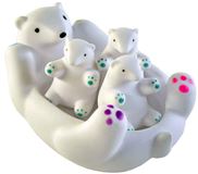 Набор резиновых игрушек AY014E белый мишка …