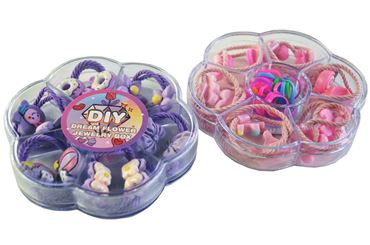 Набор резинок для волос A116-6 в боксе 2вида (12шт.в уп.) (384)