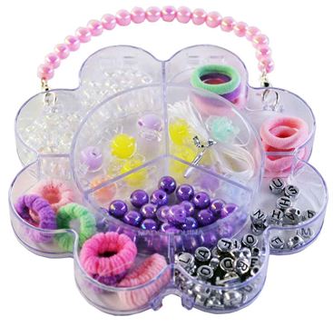 Набор резинок для волос и браслетов Z-75 в боксе (12шт.в уп.) (288)