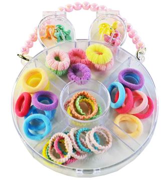 Набор резинок и заколок для волос Z-57 в боксе (12шт.в уп.) (288)