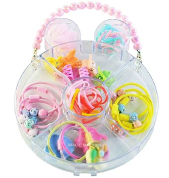 Набор резинок и заколок для волос Z-58 в боксе (12шт.в уп.) (288)