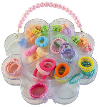 Набор резинок и заколок для волос Z-72 в боксе (12шт.в уп.) (288)