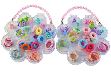 Набор резинок и заколок для волос Z-72A в боксе (12шт.в уп.) (288)