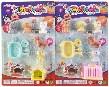 Набор собак AMY-67B с аксессуарами 2вида 5шт. (480)