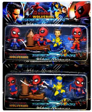 Набор Супергероев 25004 WLV 2вида 4шт. (120)