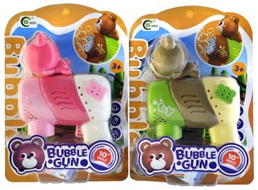Пистолет с мыльными пузырями 668-109 Мишка 2цвета (60)